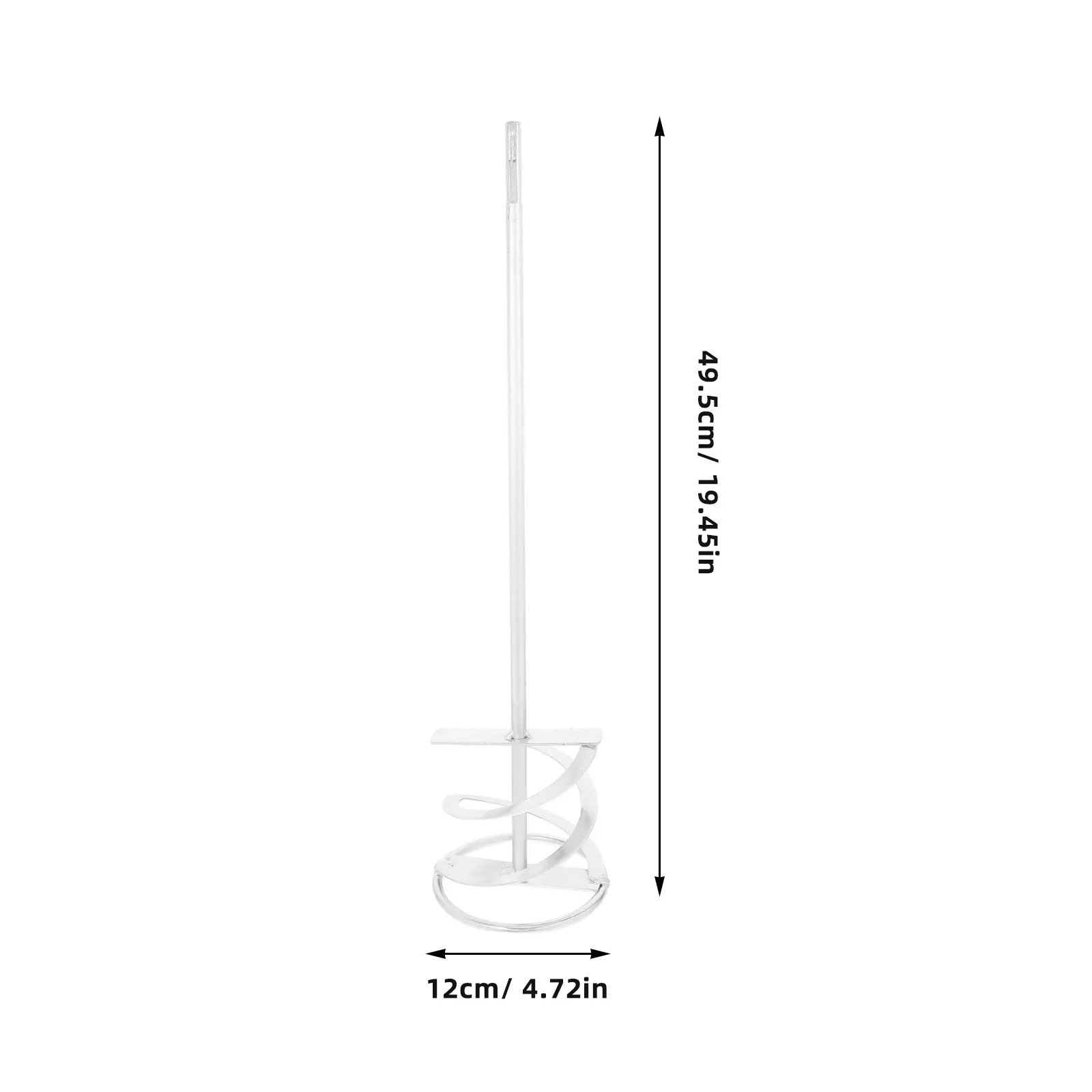 Threaded Steel Spiral Mixing Rod Heavy Duty Extended Rod for Drill Cement Resin Paint Concrete Mixing Tool Drill Cement Mixer