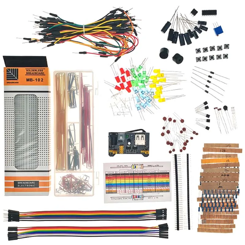 Комплект макетной платы с 830 отверстиями MB-102 для стартового комплекта Element Pack UNO R3 для начинающих
