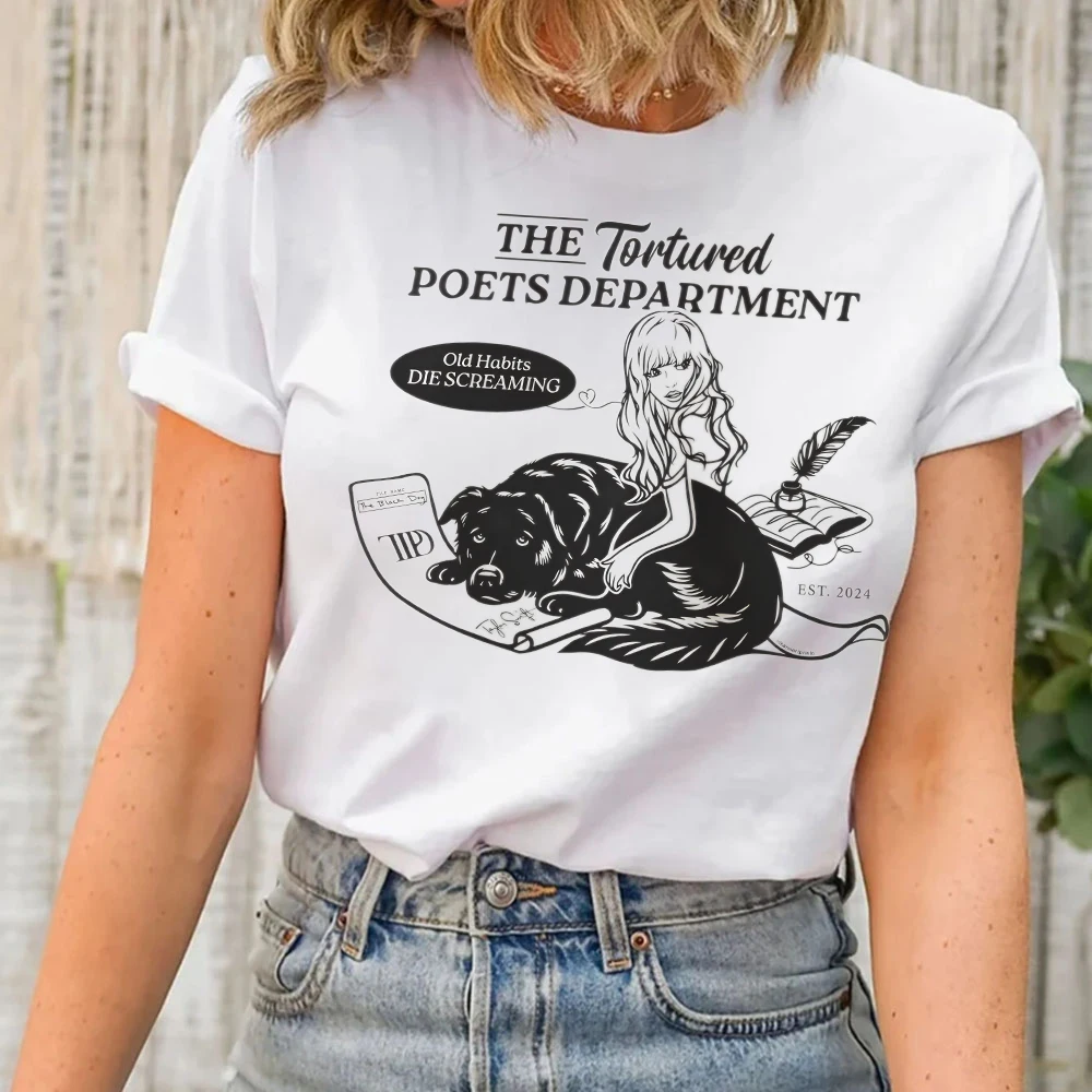 New Album The ErasTour Merch All\'s Fair in Love Short Sleeves Women\'s T-shirts Women\'s Clothing Sales Tortured Poets Department