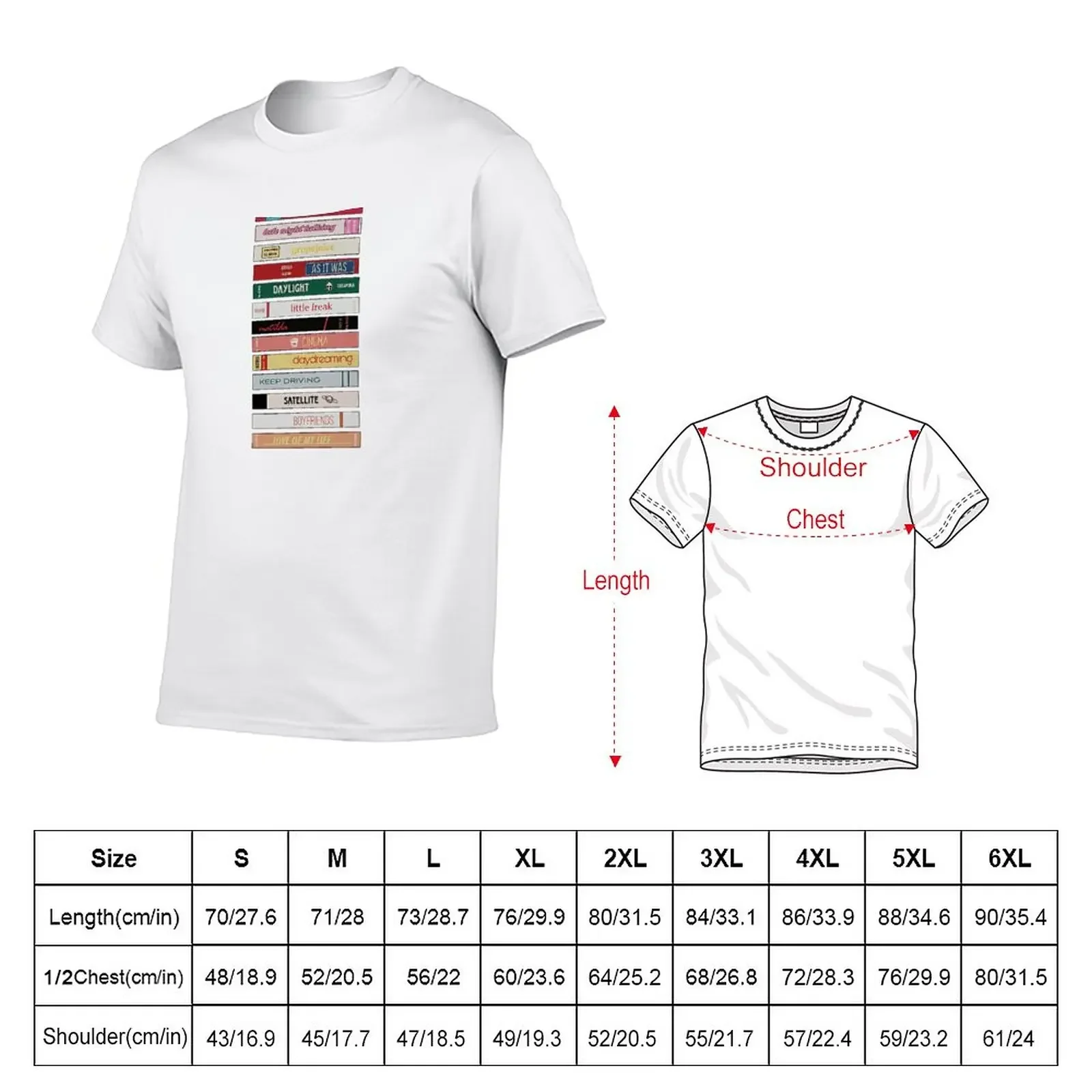 New Harry's House Bookshelf T-Shirt anime sweat shirts Tee shirt fruit of the loom mens t shirts