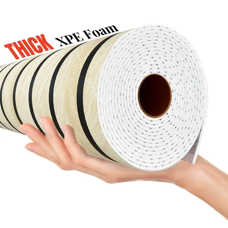 Grade falsa adesivos de parede papel de parede autoadesivo para paredes do quarto espuma grossa casca de grão de madeira e papéis de parede decoração de casa