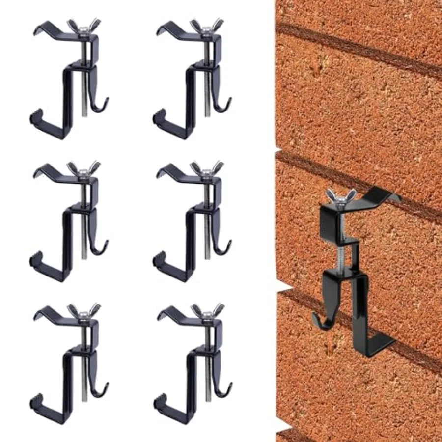 

Зажимы для кирпичной стены, крючки из нержавеющей стали, зажимы для кирпичных вешалок, зажимы для подвешивания фотографий на открытом воздухе, 1,772,95 дюйма, регулируемые Bri