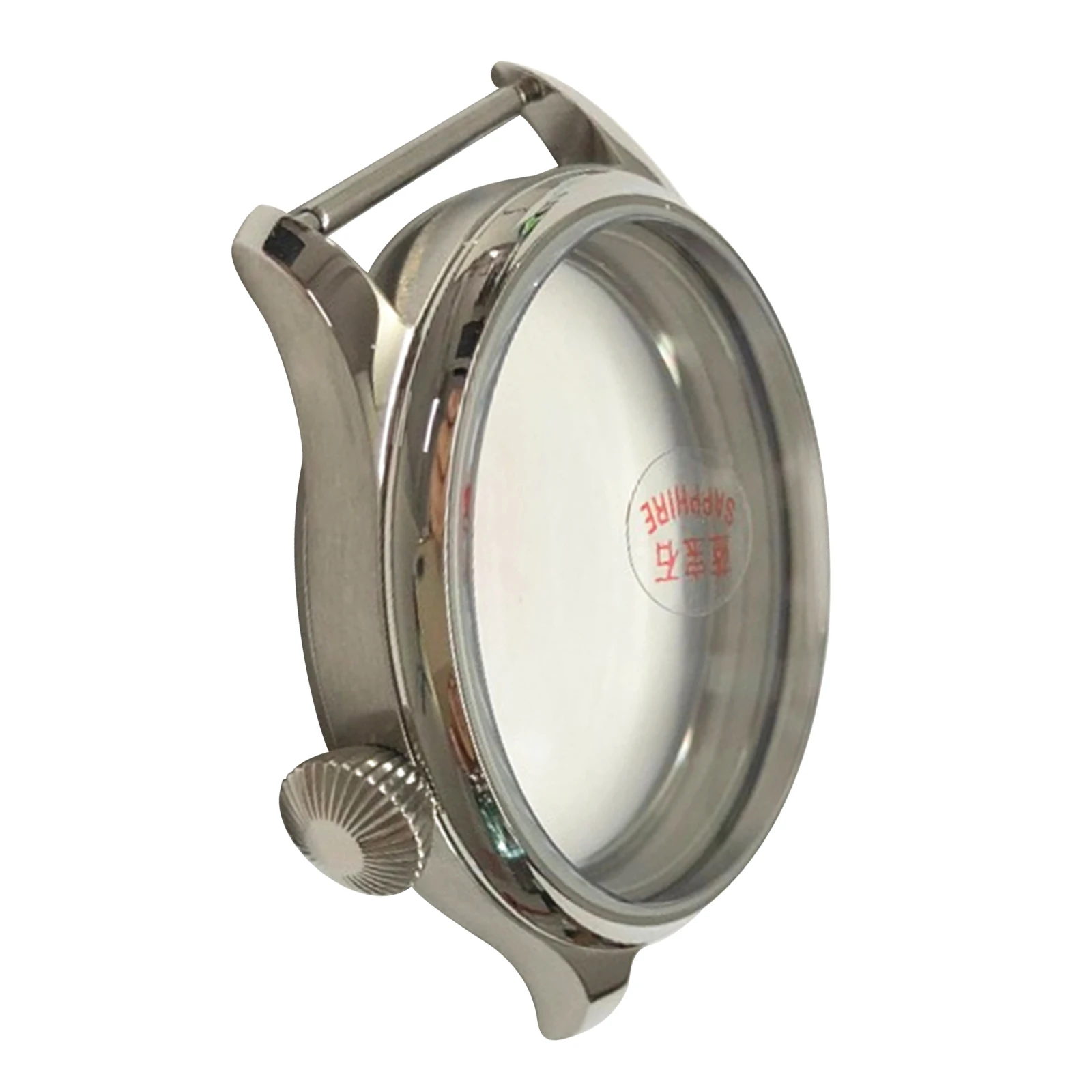 مصقول الزجاج 316L الفولاذ المقاوم للصدأ ساعة 44 مللي متر صالح ETA6497/6498 ST3600/3621 الحركة الميكانيكية الرجال هدية اكسسوارات #5