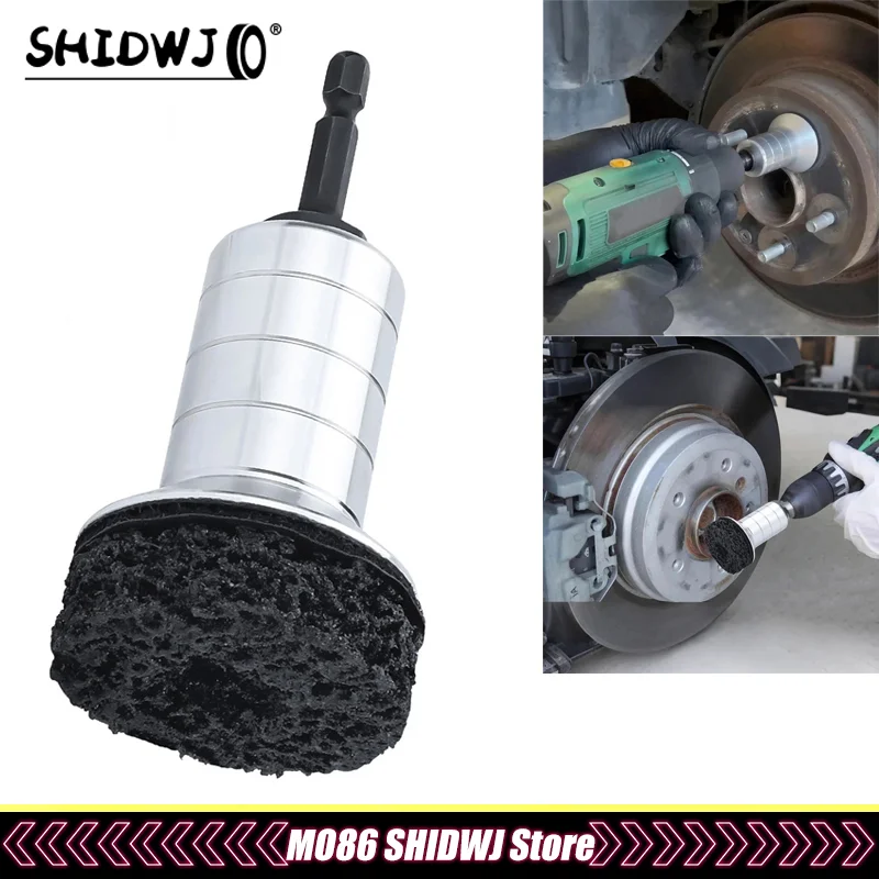 

Wheel Hub Rust Removal Brush Brake Hub Surface & Stud Cleaning Maintenance Kit Brake Disc Rust Removal Tool For Hub Rotor Wheel