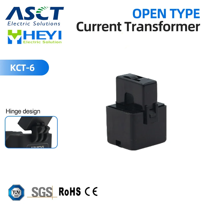 

ASCT KCT-6 Mini Split Core Current transformer open cts clamp on CT For EV charging piles