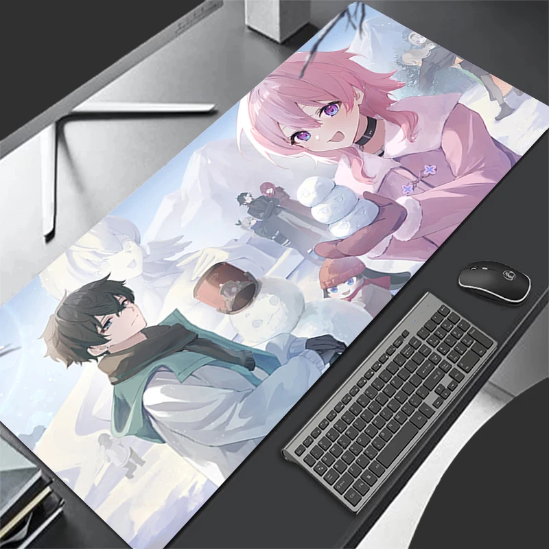 Mousepad Computer Gaming Accessories Keyboard Pad Office Rubber Mouse Pad Decoracion Desk Mouse Mat Honkai Star Rail March 7th