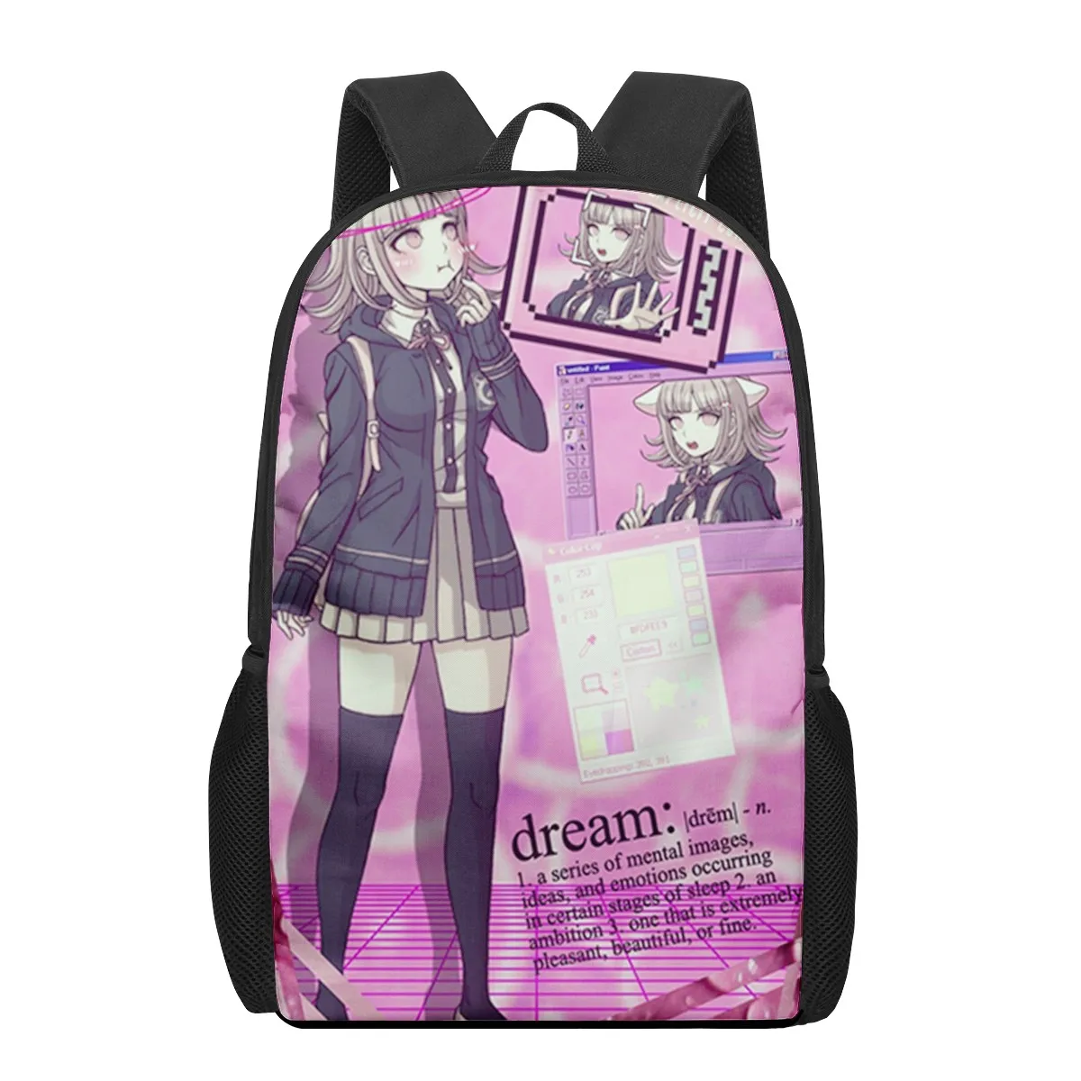 Nanami ChiaKi Danganronpa 2021 School Bags Fashion Print Backpacks For Teenage Boys Girls Schoolbag Book Bag 16 Kids Backpack