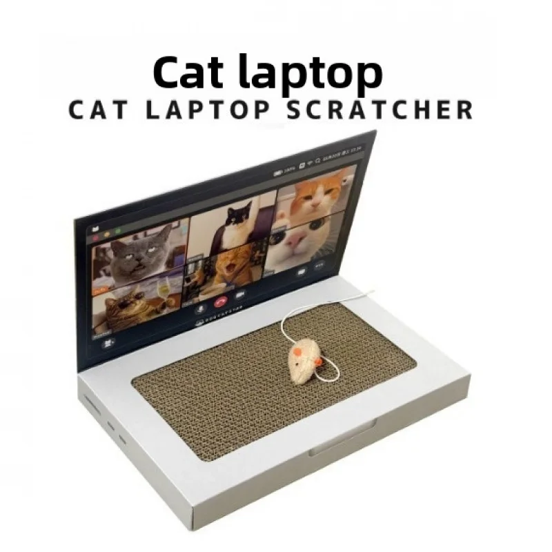 Notebook-Style Cat Scratching Board, Wear-Resistant Corrugated Paper, No Shedding, Cat Toy, Cat Supplies, Self-Entertaining