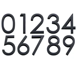 3D 10cm Address Number Digits Numeral Plate Plaque Sign Sticker for Door Family Hotel Apartment Home Street
