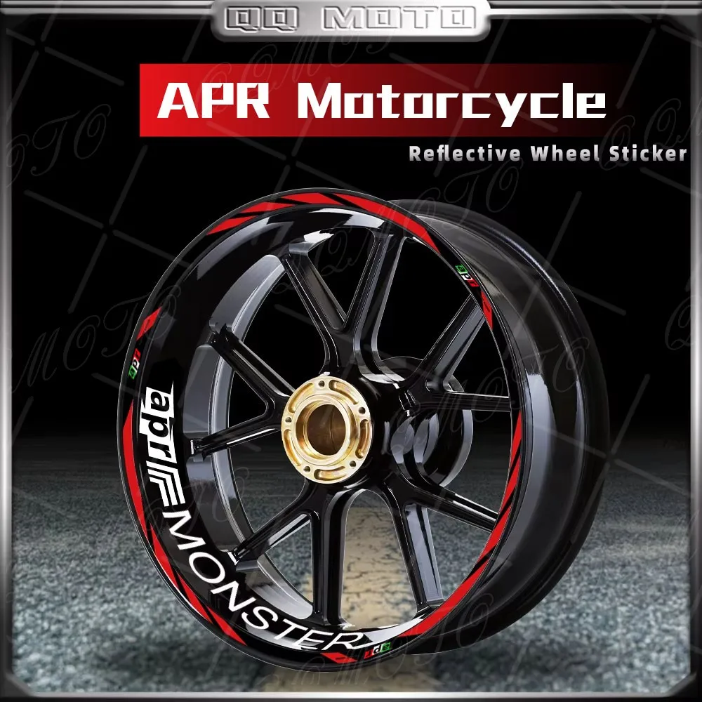 For V4 TUONO 1100 RSV4 RS150/250/660 GPR APR Shiver 750 900 Motorcycle Wheel Sticker 17 Inch Rim Stripe Decal Accessori