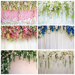 Wedding Photography Backdrop Flower Floral Bridal Shower Ceremony Baby Birthday Photographic Background Photo Studio Props