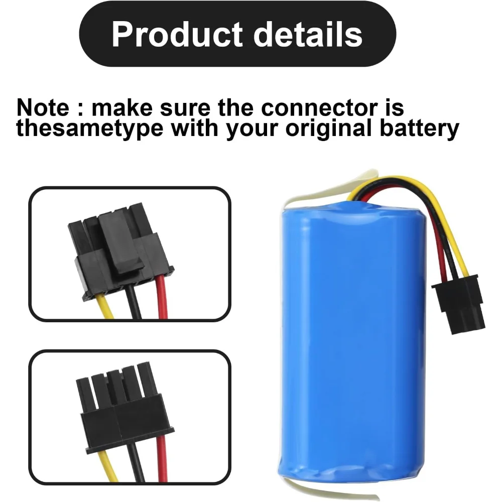 

Replacement 14.4V 3500mAh Battery for Eufy L50 L60 Hybrid SES Compatible with iRobot Roomba Combo Essential Q0120 Y011020