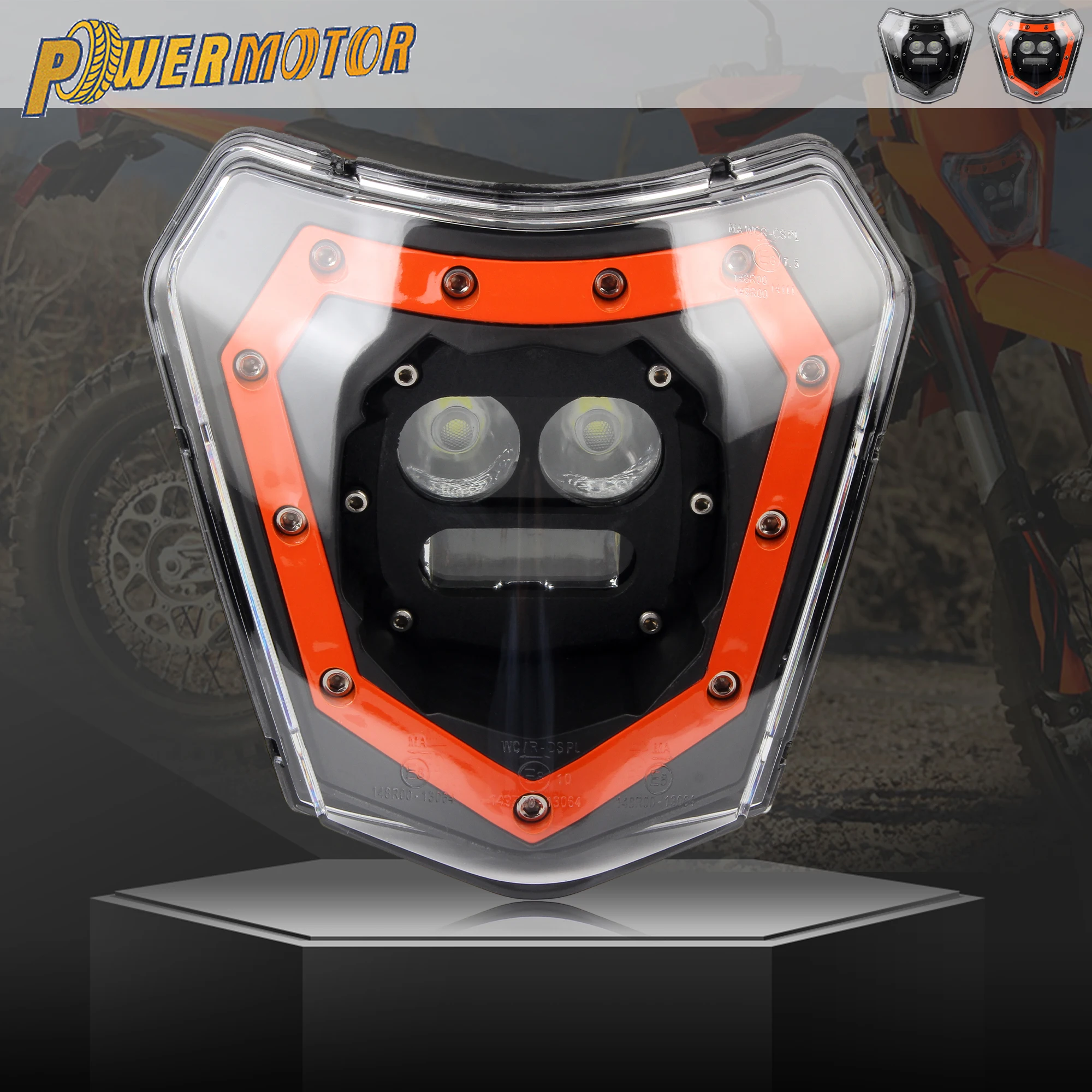 

Motorcycle DirtBike LED Headlight Wick for KTM SMC R 690 300 350 450 530 EXC Six Days EXC-F XCW XCW-F Supermoto Headlamp Parts