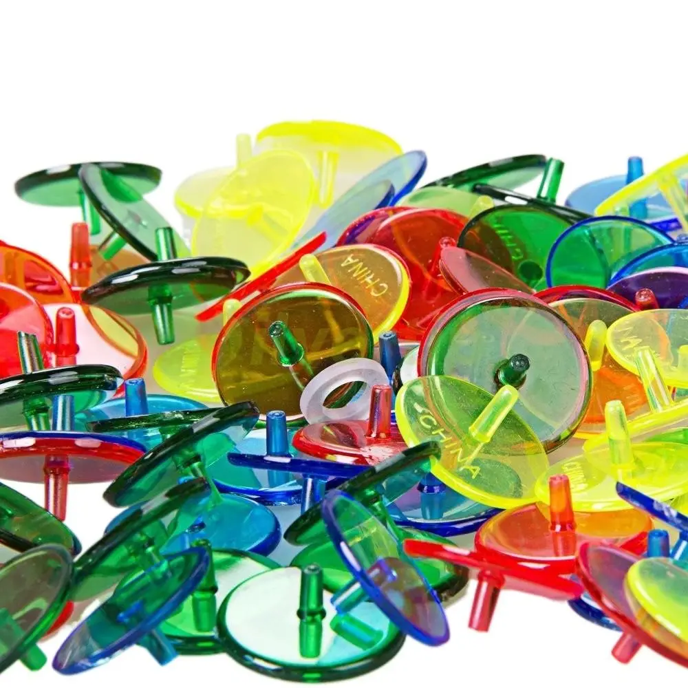 

50PCS Assorted Color Transparent Golf Ball Marker Diameter 24 Mm Position Markers Unified Transparent Golfing Accessories