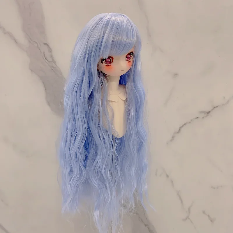 

Doll Wig for 1/3 1/4 1/6 Bjd Doll Soft Silk Wave Long Curls with Bangs Diy Girl Toys Dress Up Doll Accessories Birthday Gift