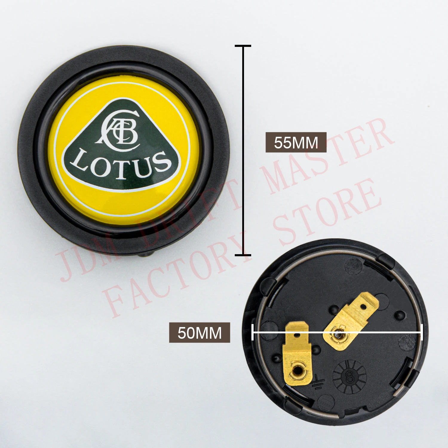 Greddy/LOTUS Car Horn Button Center Cap Universal JDM Steering Wheel Horn Push Cover  with Retainer Ring Auto Accessories