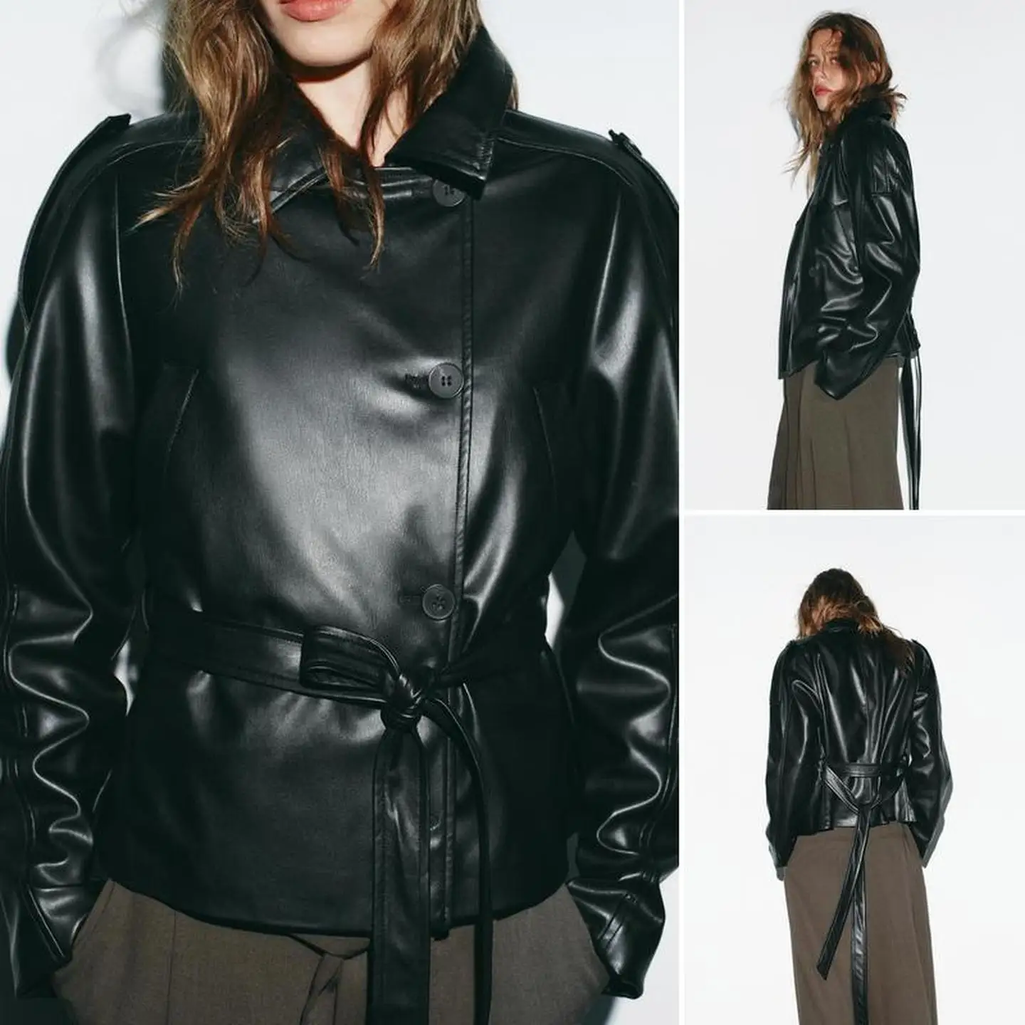 

Осеннее женское пальто с застежкой на пуговицы и длинным светом с отложным воротником, облегающее осеннее женское пальто