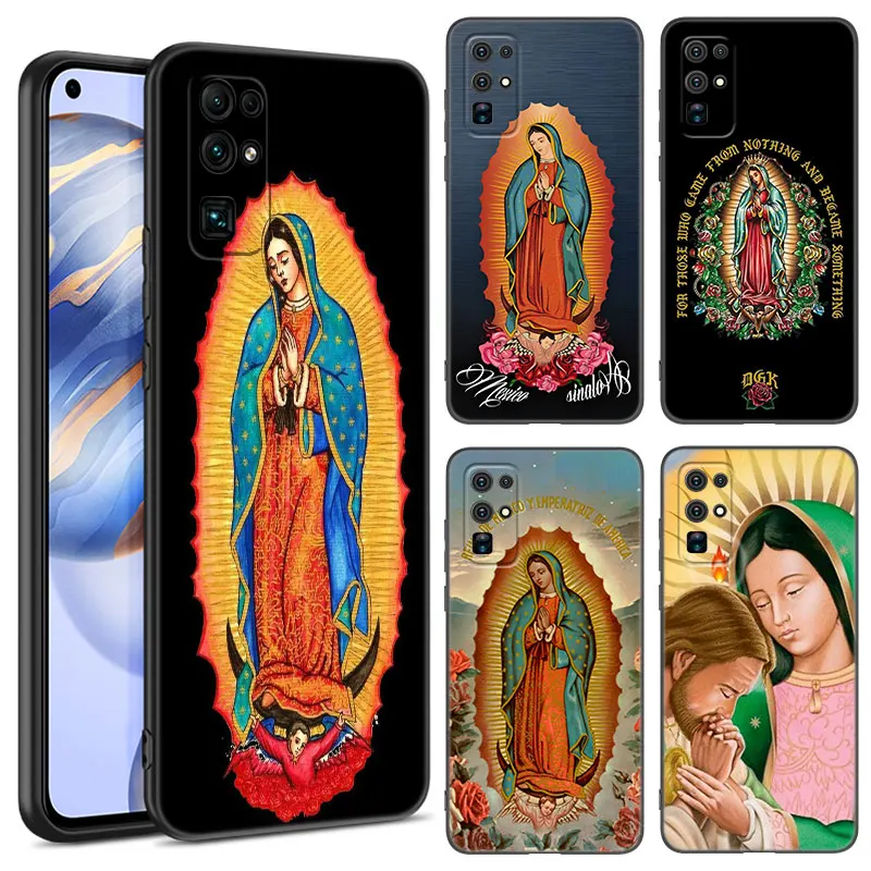 Guadalupe San Judas Black Phone Case For Honor 70 90 200 Magic 4 5 6 Lite X5 X6A Plus X6S X7A X8A X8B X6 X7 X8 X9 4G X9A X9B 5G