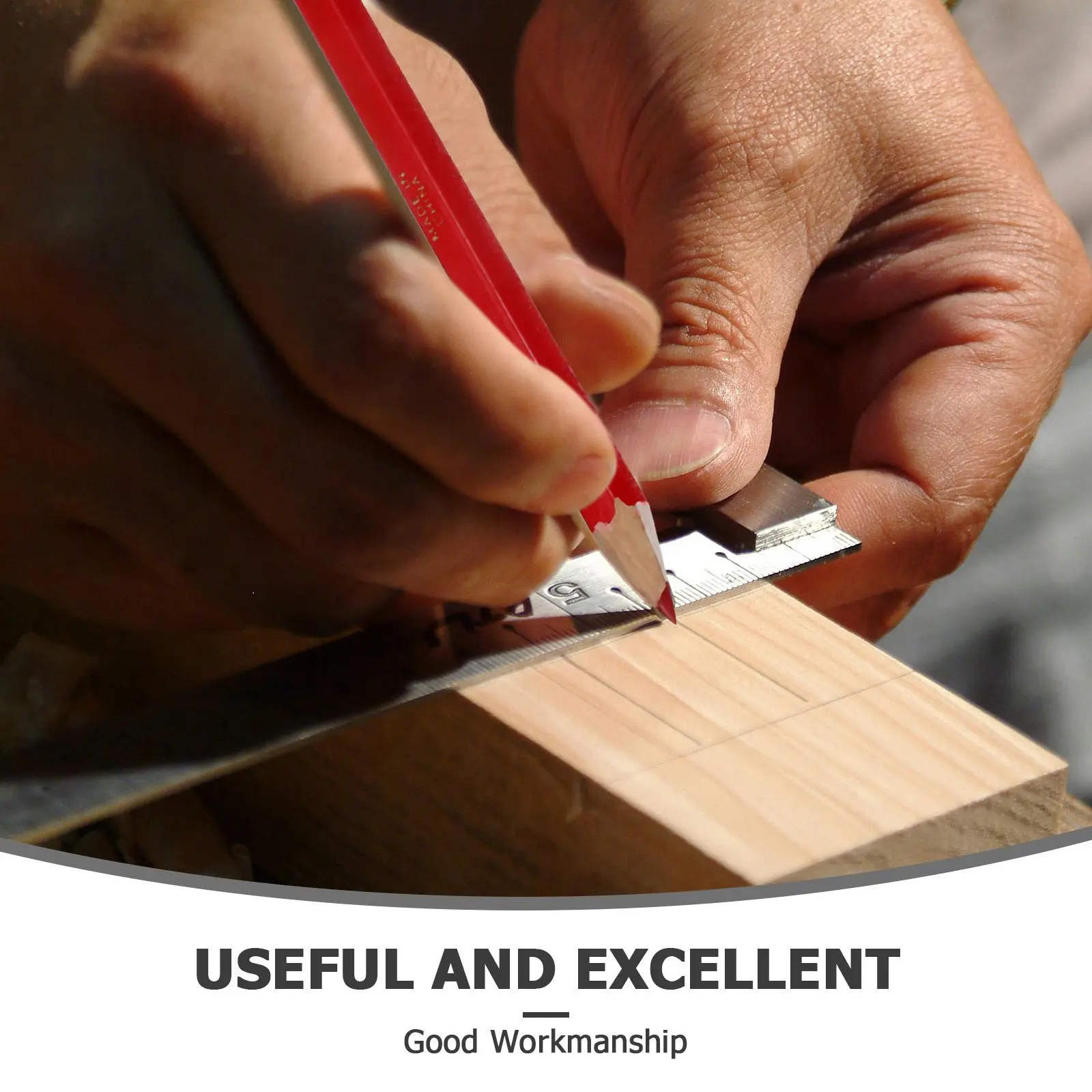 20Pcs Six Angle Pencils Large Thick Construction Marking Woodworking Drawing Supplies Paper Wrapped Carpenter Bulk