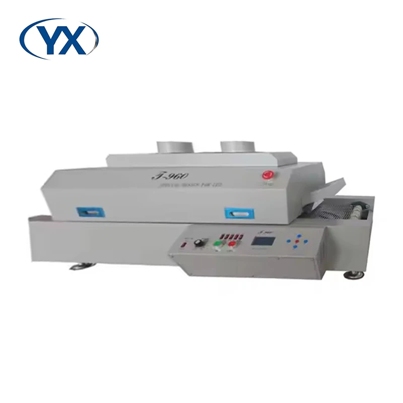 

SMT Pick and Place Reflow Oven T960 Настольный SMD Инфракрасный конвейер горячего воздуха Волновая пайка для сварки печатных плат
