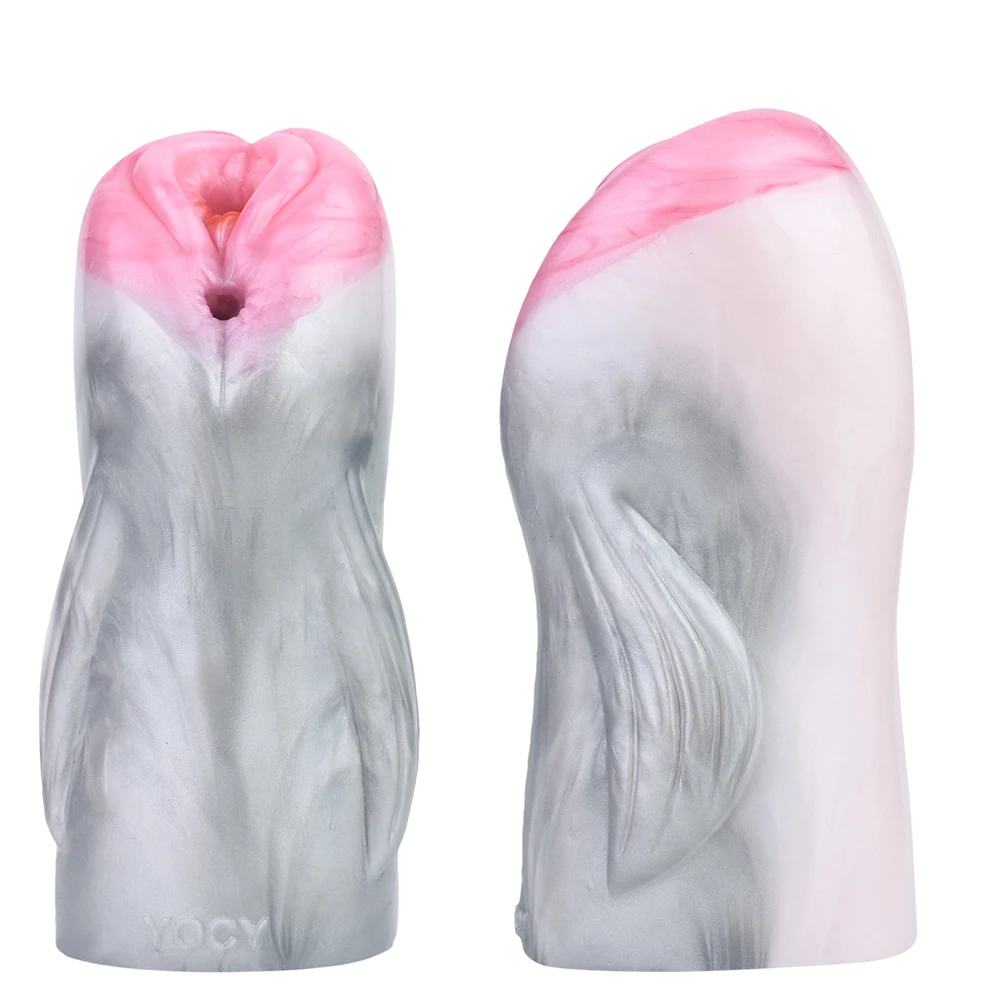 GEEBA Soft Silicone Male Masturbator Artificial Vagina Pocket Pussy Stroker Sex Toys For Men Ribbed Channel Adult Onahole 성인용품 view 3