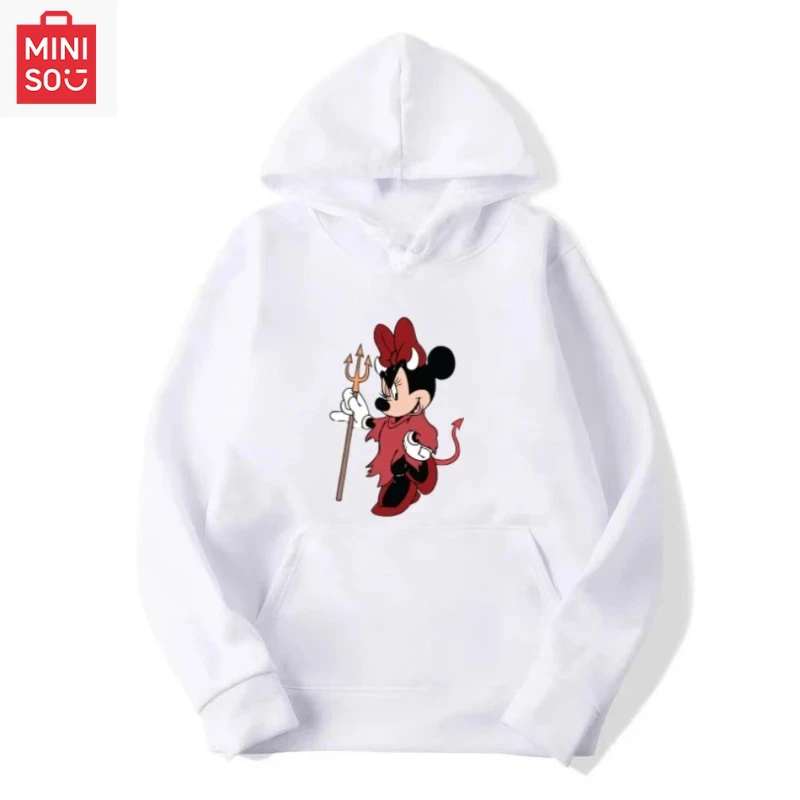 

Свитер с капюшоном с ограниченным принтом Disney Halloween Mickey, высококачественный мужской и женский удобный повседневный топ с длинными рукавами