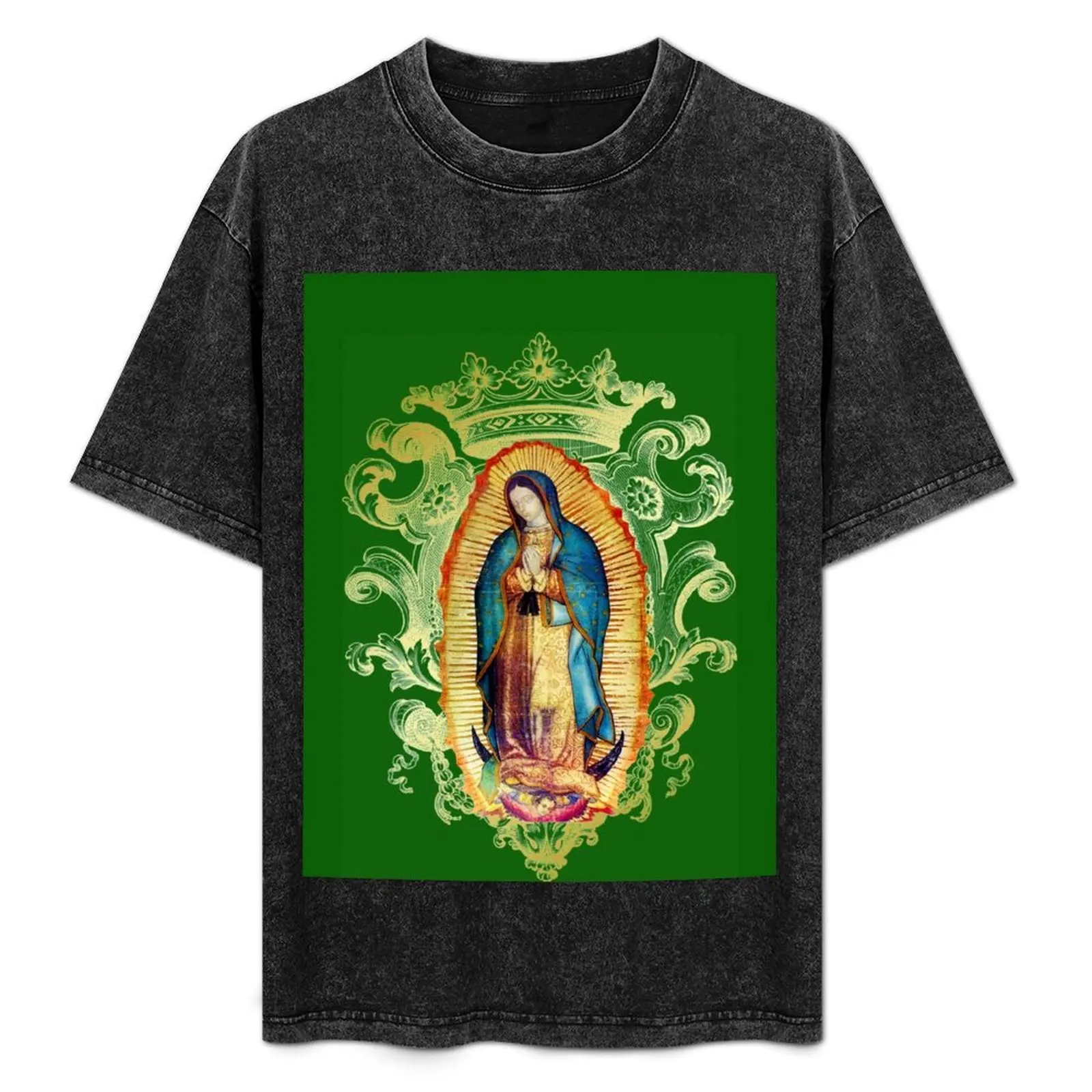 Camiseta básica de la Virgen María de Guadalupe, Virgen Mexicana, México, Azteca, Tilma 20-102, para uso diario