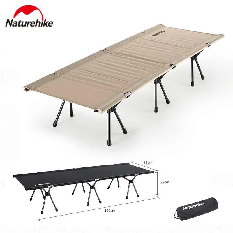 Naturehike Camping Folding Bed High-Low Bed Outdoor Ultralight Portable Leisure Travel Camping Equipment Bearing 150kg Camp Bed