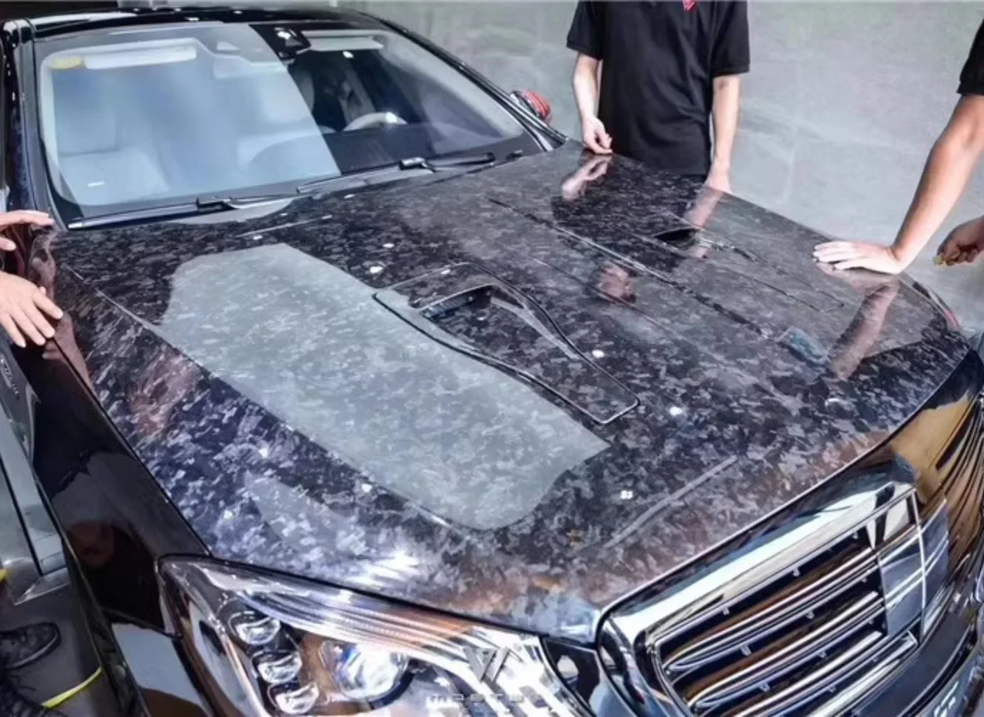Neuer Stil Geschmiedete Carbon-Motorhaube für Mercedes Benz W222 S320 S350 S63 S65 Konvertierbare Leichtgewicht-Motorhaube Auto-Zubehör
