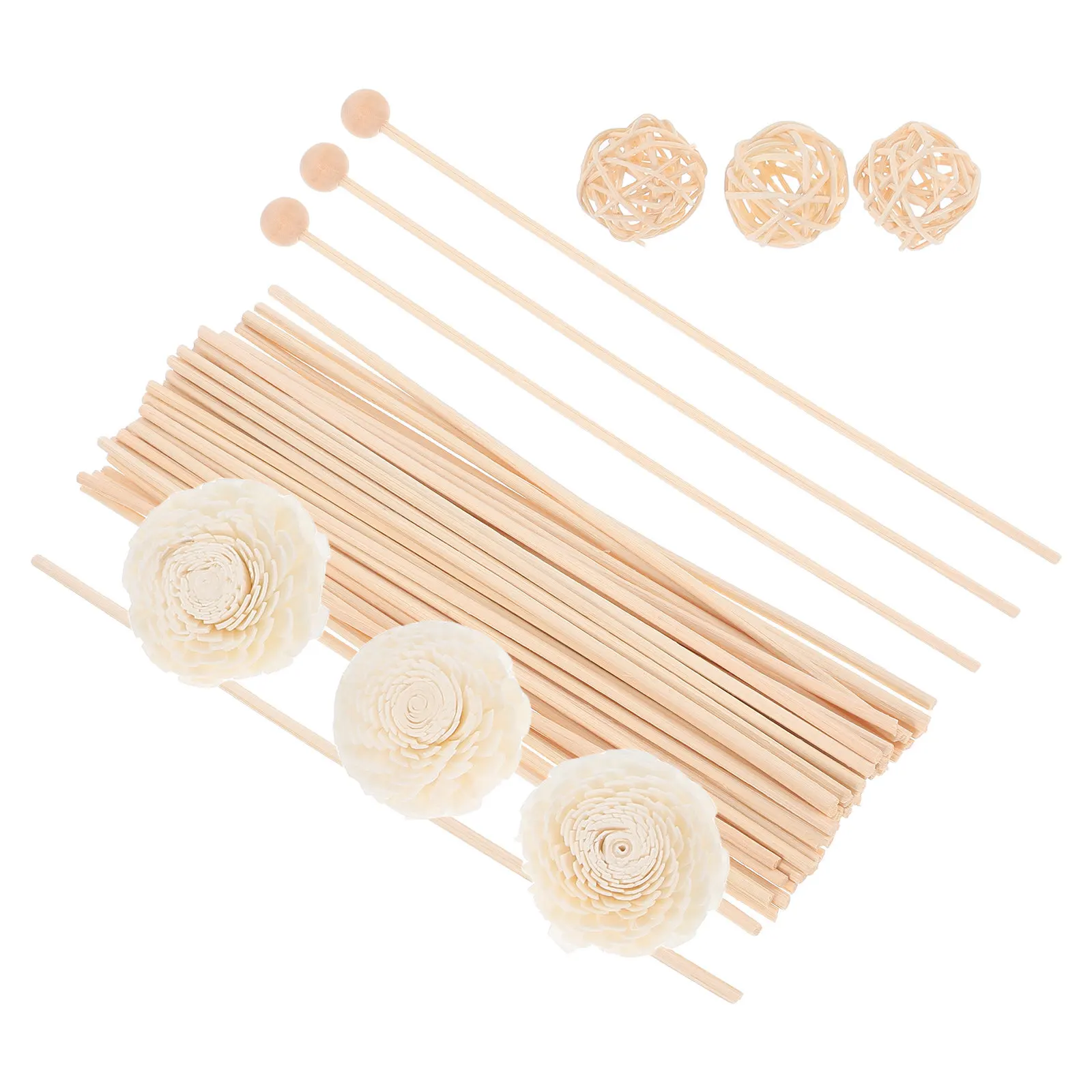 Fragrance Diffuser Sticks Essential Oil Aroma Diffuser Sticks Natural Rattan for Home Office Bedroom Living Room Scented Reed