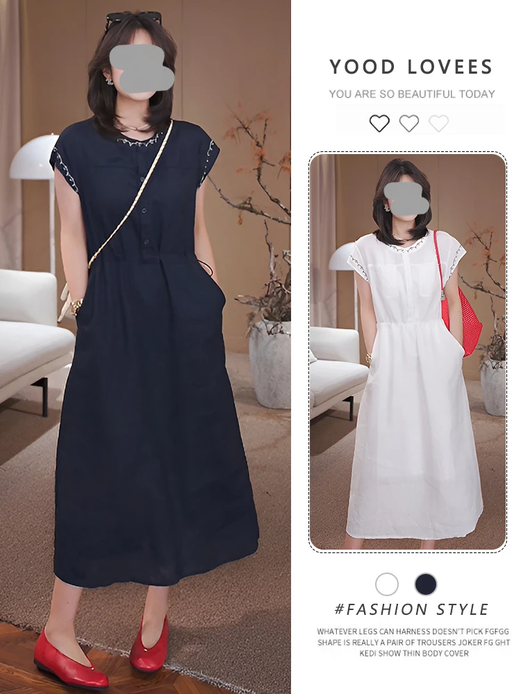 

Модное женское платье средней длины, летнее, новое, с эффектом похудения, омолаживающий дизайн, универсальное, с цветными вставками