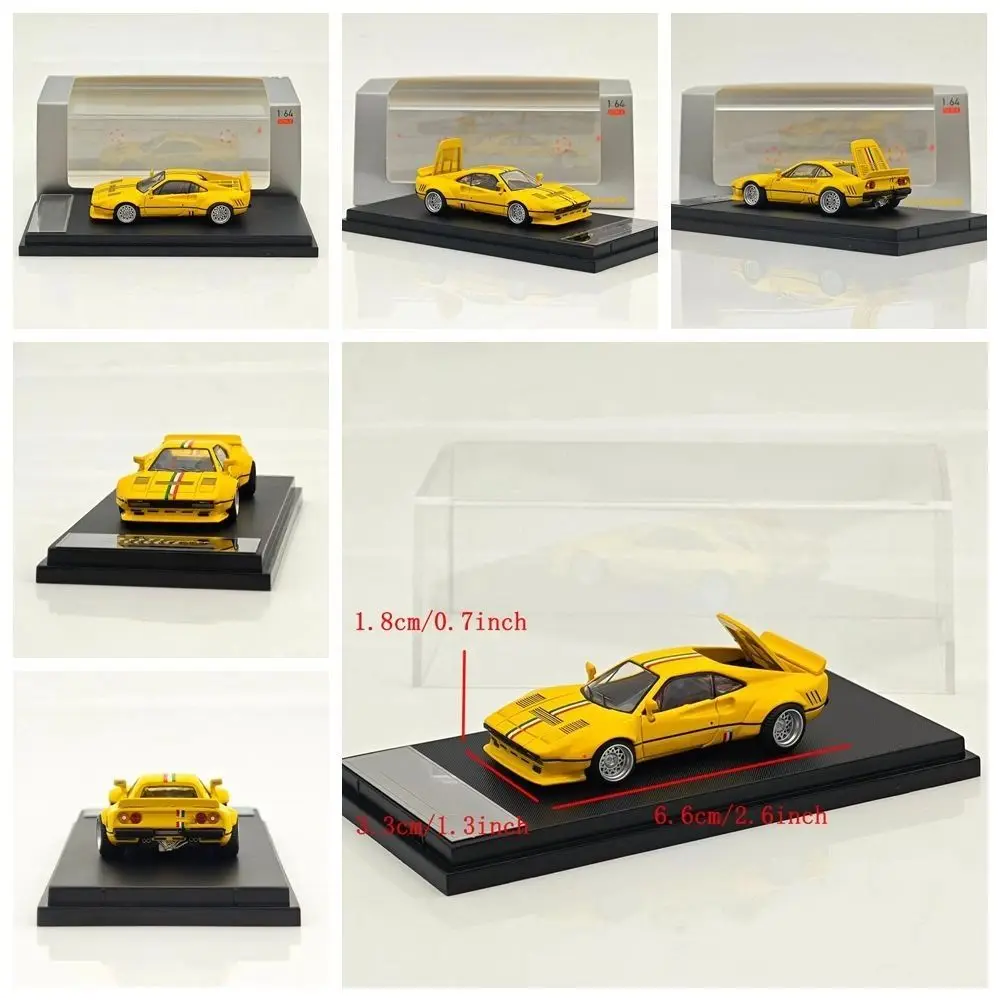 Hone modèle HM 1/64 288 GTO, modèle de sport de course à corps large, Collection de voitures en métal moulé, cadeau automobile, modèles de véhicules jouets