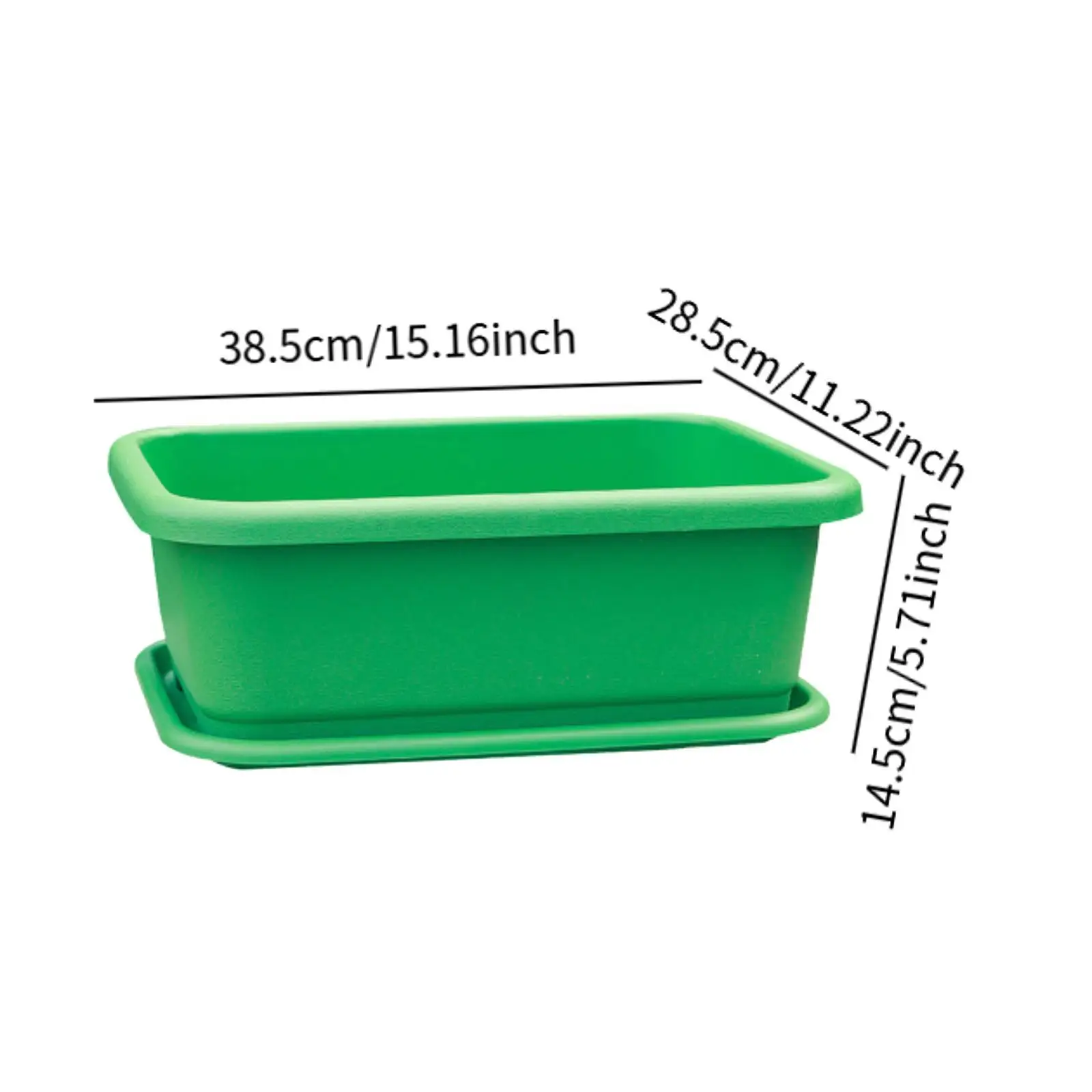 Plant Box with Tray Vegetable Planter Container for Yard Indoor Outdoor Home