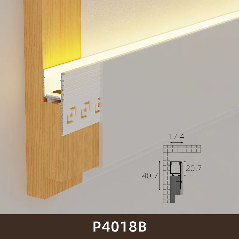0,5 m / 1 m plafond aluminium profiel ingebed led harde strip lichtgevende lineaire decoratieve binnenverlichting kanaallampen