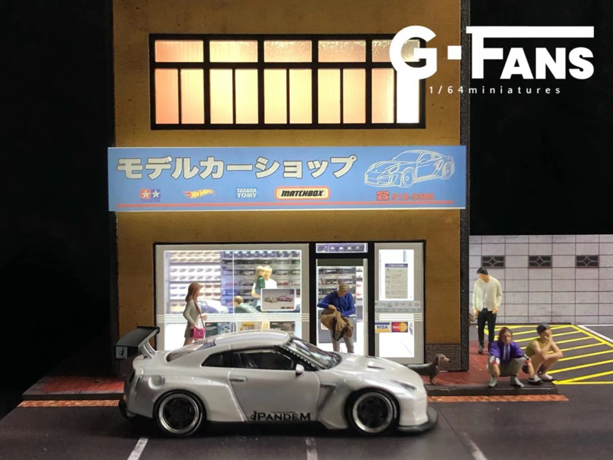 

G-Fans 1:64, модель строительной сцены, модель сцены магазина