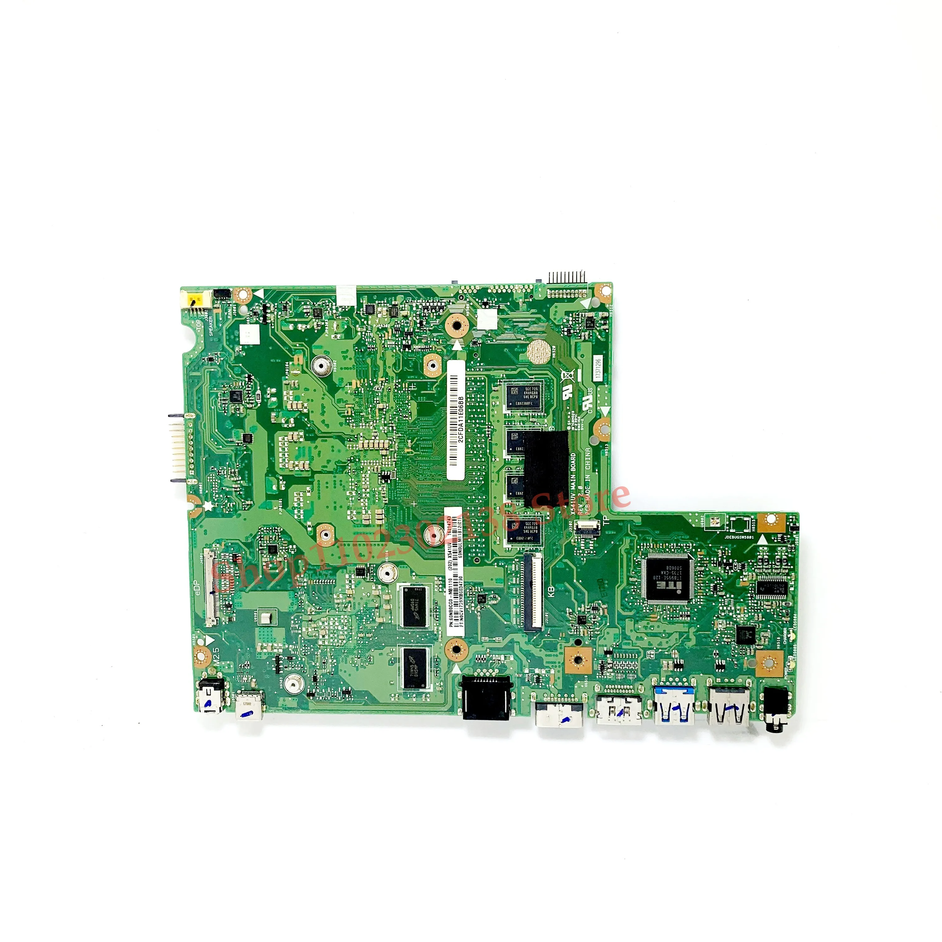 High Quality Mainboard For ASUS X541UV Laptop Motherboard X541UV REV.2.0 With SR2ZU I5-7200U CPU N16V-GMR1-S-A2 100% Full Tested