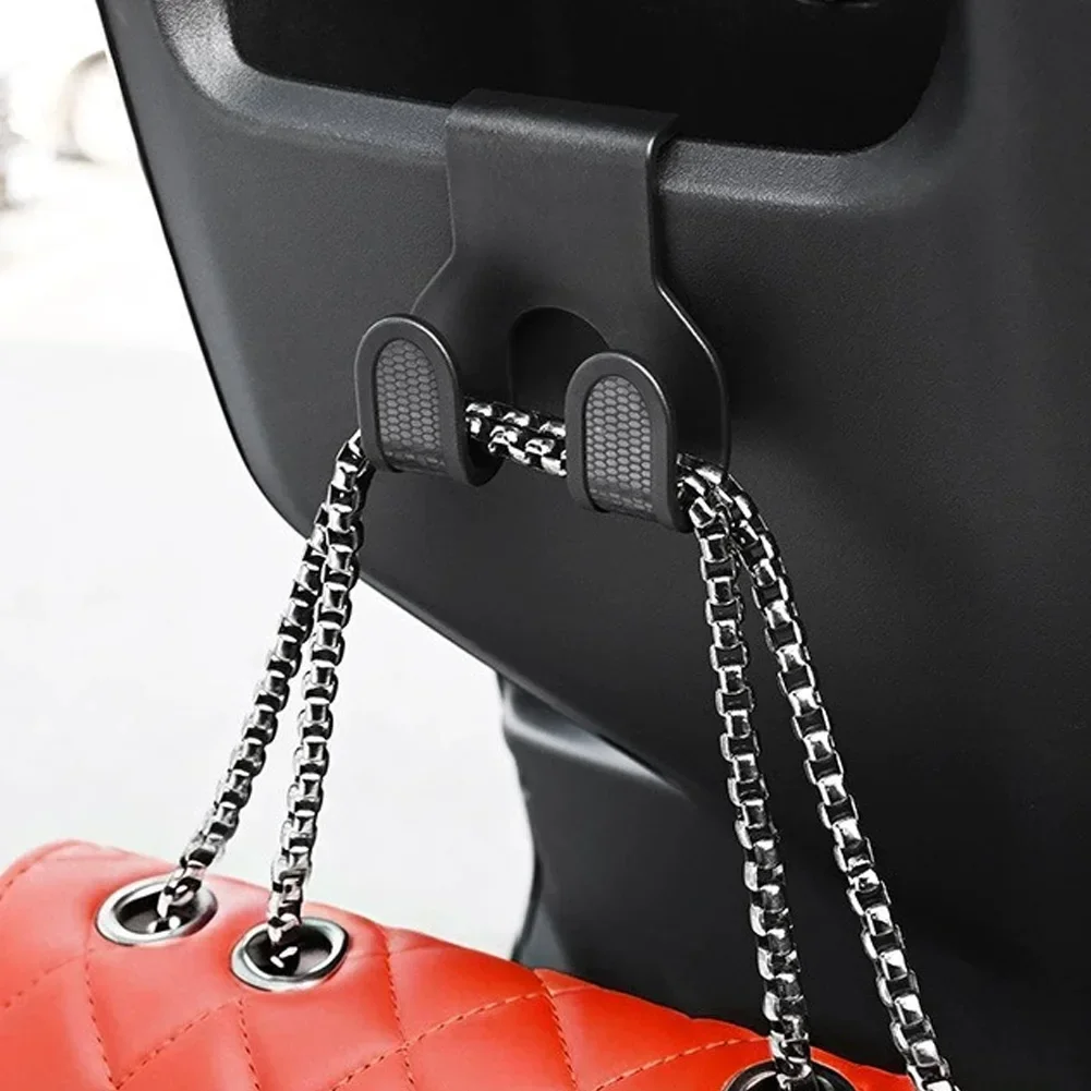 1pcs Universal Motorcycle Storage Box Hook Multifunctional Auto Hanging Dual Hook 25KG Large Load-Bearing ABS Hook Hanger 2026