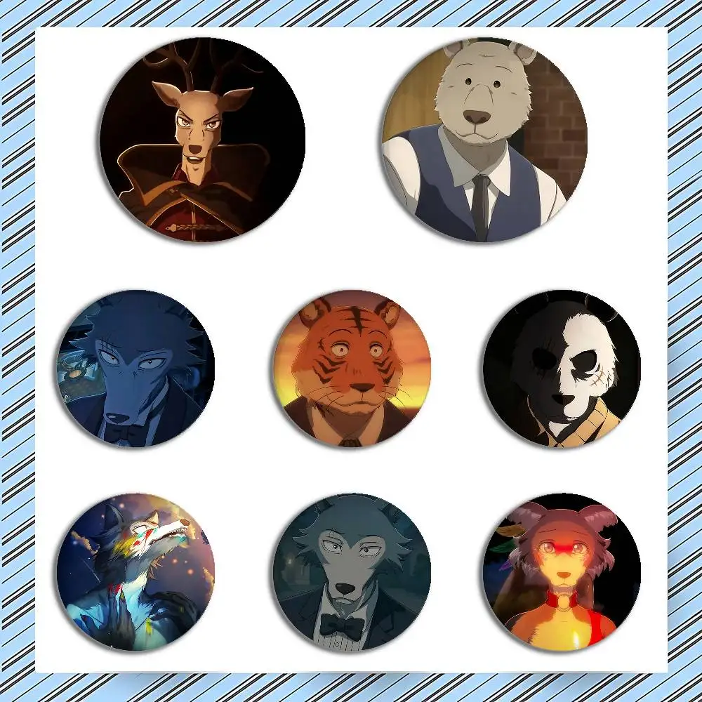 Beastars Badges Cartoon Lapel Pins Brooch Fans' Baubles Gifts People Backpack Decor Jewelry Pieces
