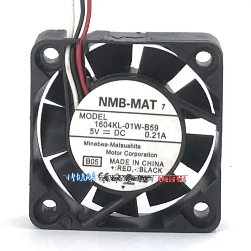 ORIGINAL 1604KL-01W-B59 5V 0.21A 4010 40*40*10mm NEW COOLING FAN RADIATOR