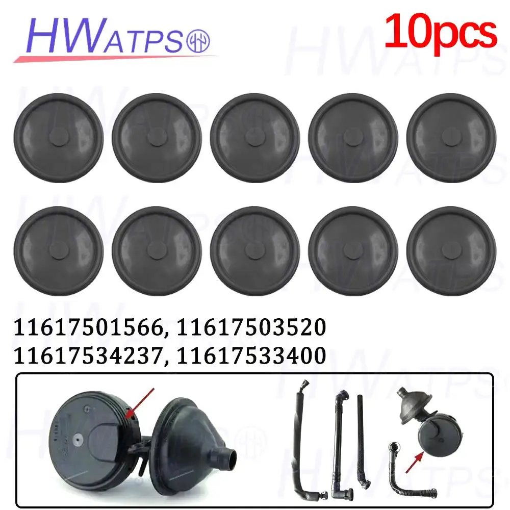 1/5/10pcs 11617501566 11617503520 Oil Separator Membrane For BMW 1/3/X3/Z4 E46 E39 323i 325i 325Ci 525i 528i 530i 11617534237