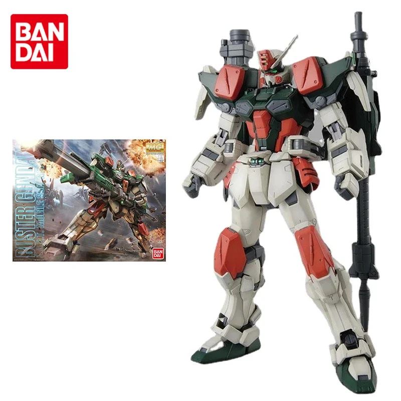 

Bandai Gundam Model Kit Anime Figure MG 1/100 GAT-X103 Buster Genuine Gunpla Robot Model Action Toy Figure Toys for Children