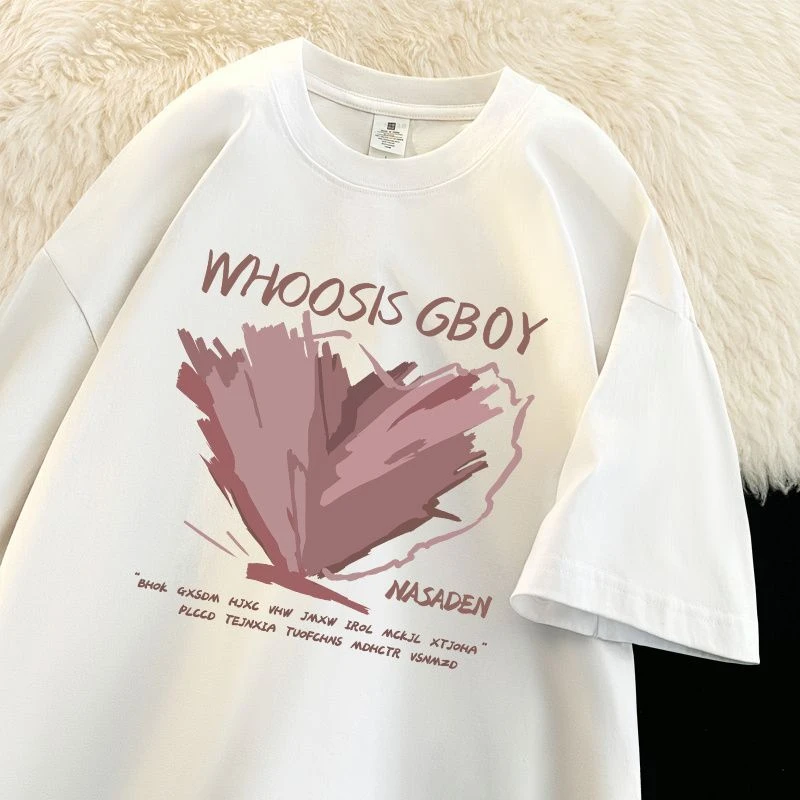 

T-shirt À Manches Courtes En Coton Tendance Été Pour Hommes, Col Rond Classique, Sport, Impression À Manches Courtes