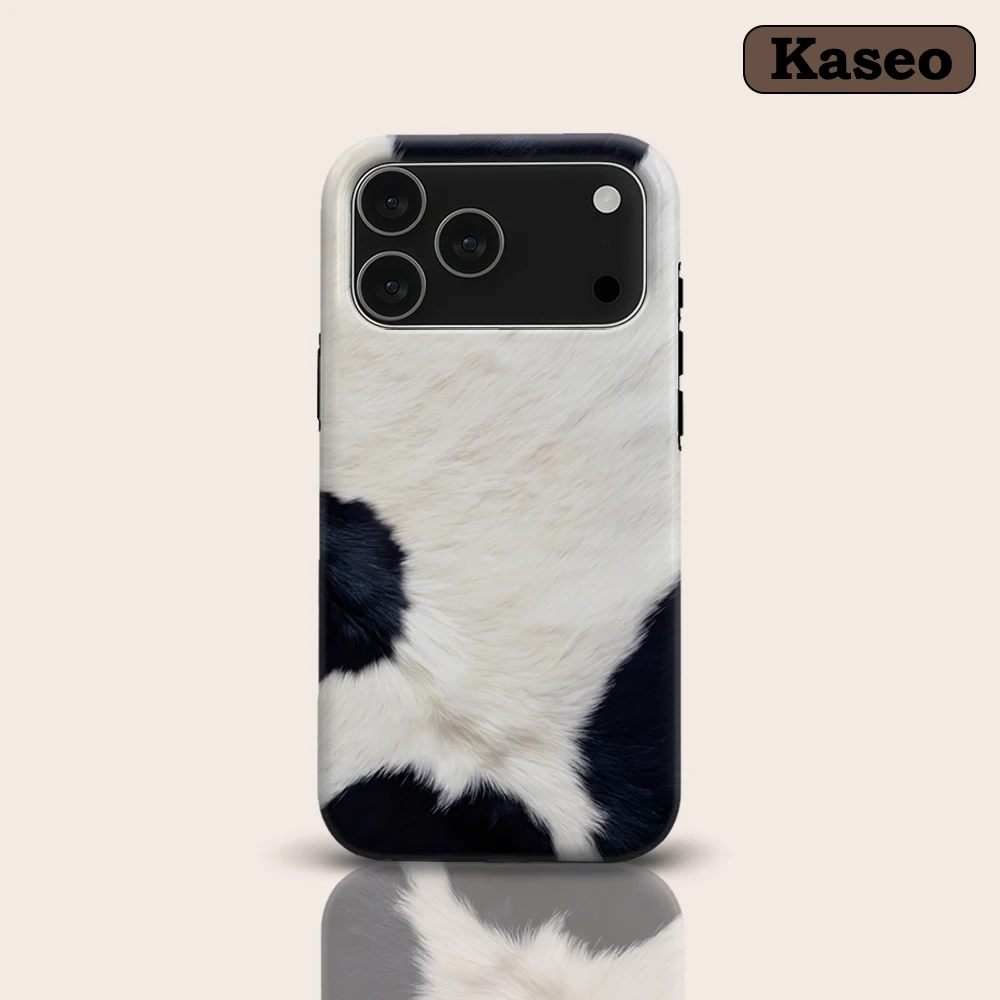 

KASEO Matte Bumper for Magsafe Case for IPhone 17 16 15 14 Plus 13 Pro Max Shockproof Hard PC Cowhide Spots Cover
