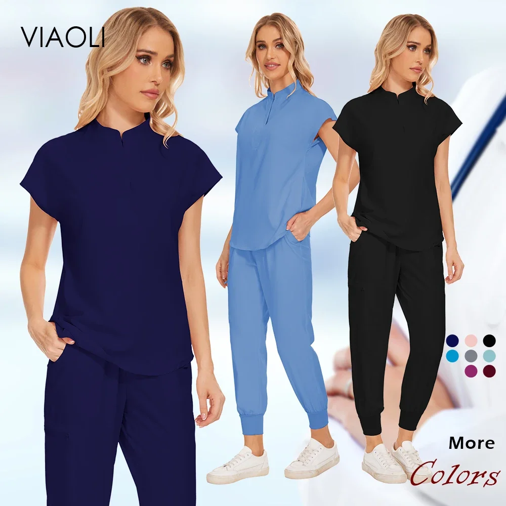 

Wholesale Medical Clothes Scrubs Jogger Set Women Men Nurse Medical Accessories Special Work Wear Uniforms Dentist Surgical Gown