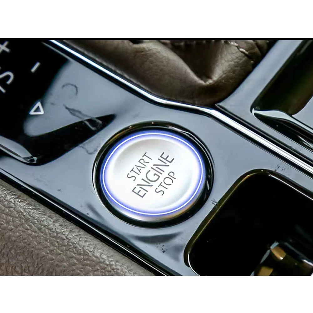 For Volkswagen CC Tiguan Atlas VW Passat Car Start Stop Engine Button Ring Cover Sticker Case Protector Styling Accessories