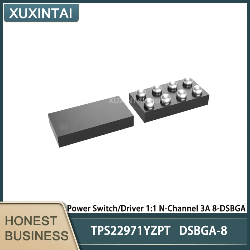 10Pcs/Lot  New Original  TPS22971YZPR  TPS22971YZPT TPS22971 Power Switch/Driver 1:1 N-Channel 3A 8-DSBGA