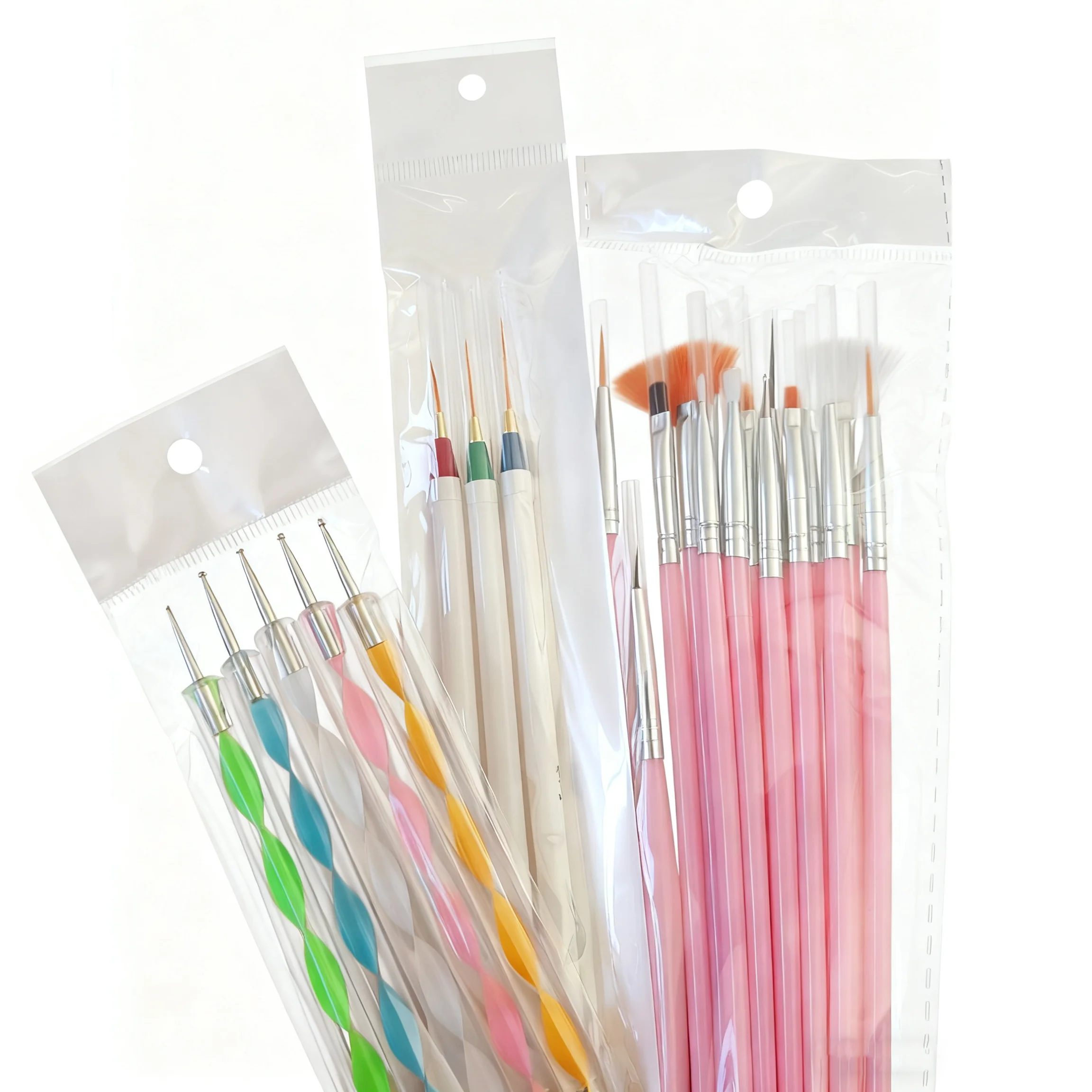 23 قطعة مجموعة فرش تزيين الأظافر بطانة التنقيط أدوات التفاصيل الدقيقة لتصميم مانيكير وفن الأظافر بنفسك للنصائح الفرنسية طلاء الأظافر #5