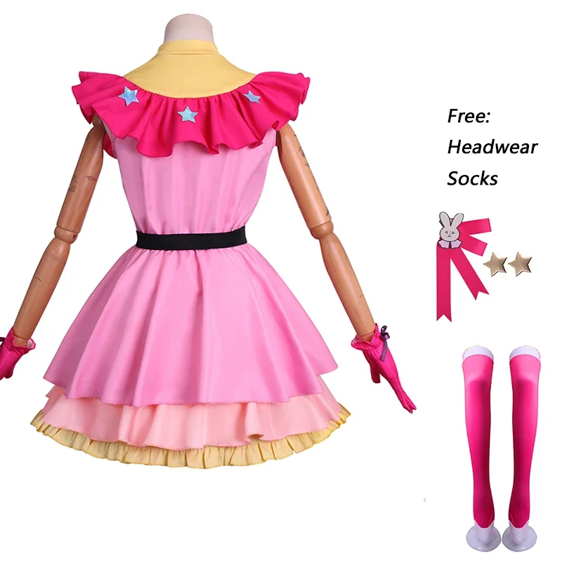 Anime Ai Hosh37Cosplay Costumes pour femmes, accessoires de perruque, robes de costume d'Halloween trempées, Okr No Ko