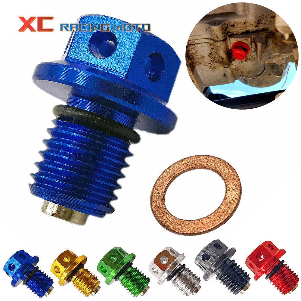 

M12xP1.5 Magnetic Oil Drain Plug Bolt Screw For Yamaha WR250R WR250X Serow 250 YZF-R3 YZF-R25 MT-03 MT-25 YZ250 YZ250X XT250X