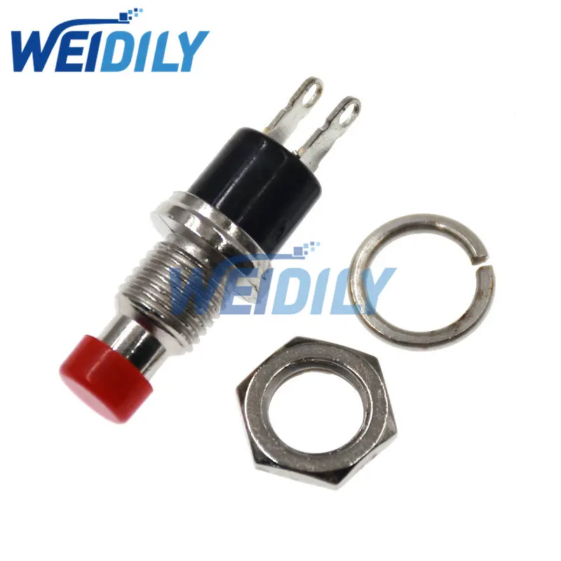 5PCS 7mm Thread 2 Pins Momentary Push Button Switch – דגימה מפורטת, שימוש אמיתי והמלצות למשתמשים